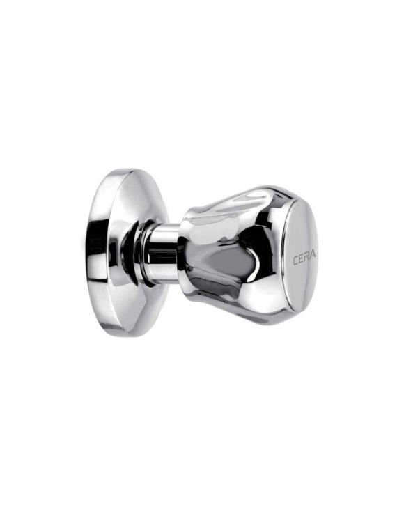 Cera Ocean Quarter Turn Flush Cock Consisting of Exposed and Concealed Part Set-Chrome-F2006751
