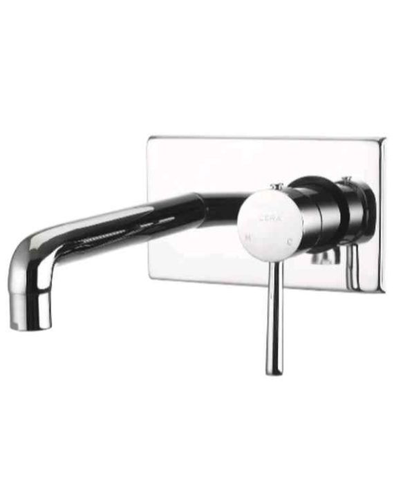 Cera Fountain Single Lever Wall Mounted Basin Mixer Consisting Of Exposed & Concealed Part Set-Chrome-F2013473