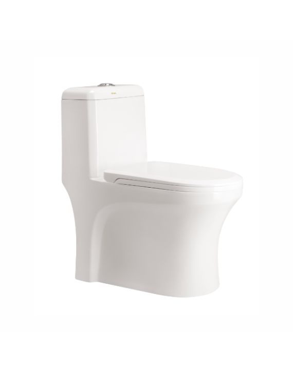 Cera Climba Snow White 225mm S Trap One Piece Commode with Slim Soft Close Seat Cover - S1013163