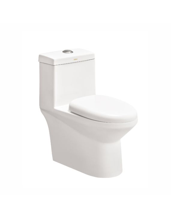 Cera Ceta Snow White 220mm S Trap One Piece Commode with Soft Close Seat Cover - S1013178