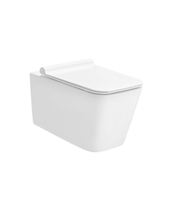 Cera Capitol Snow White P Trap Wall Hung Closet with Duroplast Soft Close Seat Cover - S1044150