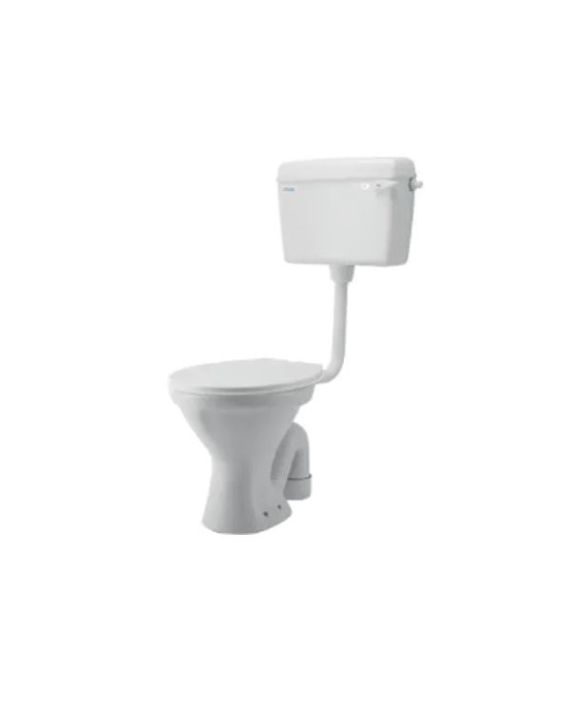 Cera Convenational Pro SF Snow White P Trap Floor Mounting EWCs Combo Pack (Single Flush Cistern + Cajol Seat Cover) - S1059104