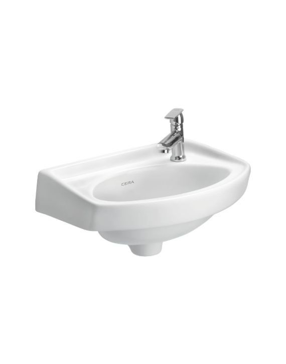 Cera Cosy Snow White Wall Hung Wash Basin without Pedestal - S2040160