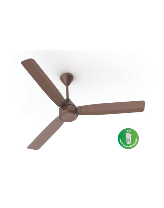 Crompton Energion Groove Remote 1200mm 28W Brown Ceiling fans