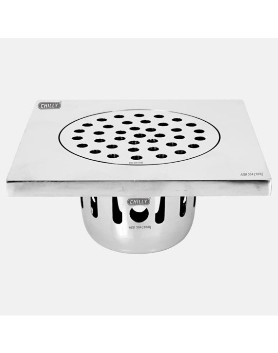 Chilly Heavy Traffic Gloss Finish 250x250mm Square Cockroach Trap Drain CCTHT-S-200