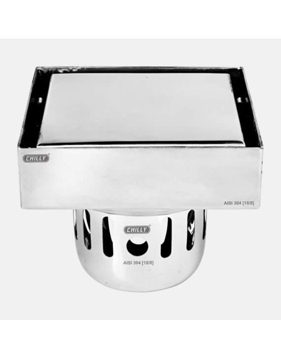 Chilly Lifestyl Gloss Finish 127x127mm Square Marbella Reflecta Cockroach Trap Drain CCTL-SMR-127