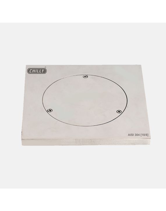 Chilly Cleanout Gloss Finish 150x150mm Square Heavy Traffic Floor Drain Cover CO-SHT-150