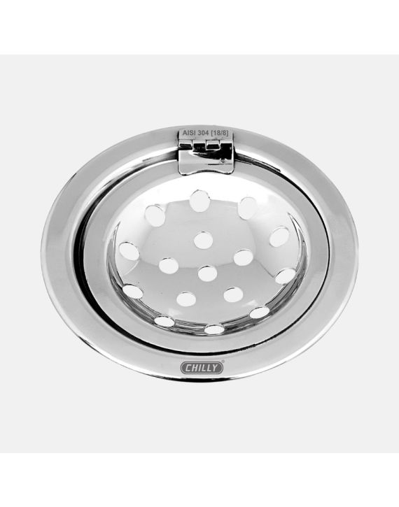 Chilly Sanitroking Matt Finish 103mm Round Floor Drain Cover with Hinge SK-RH-103