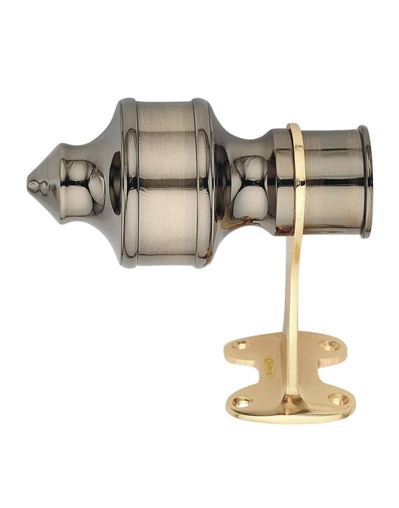 Chitra Alice Brass Curtain Single Bracket - Antique Gold Finish Per Pair