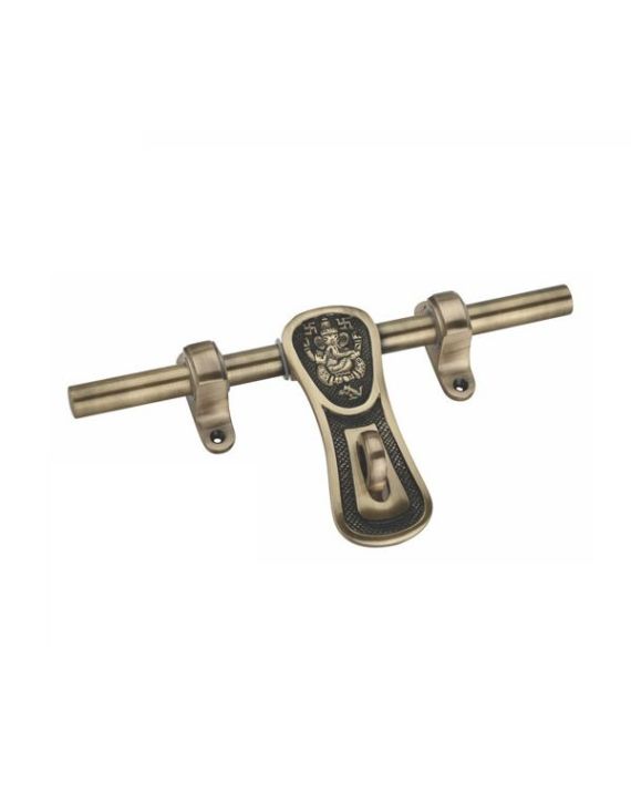 Chitra Ganesh Ji Brass Aldrop Stainless Steel Rod Door Fitting - BA-03-16-14IN-3+1-AB