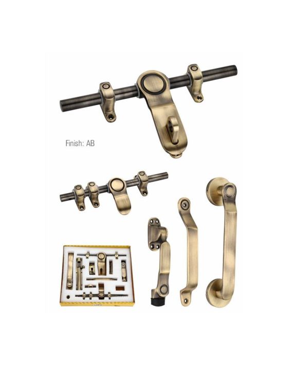 Chitra Clock Brass Extra Locking Latch Door Fitting - BK-02-16-AB