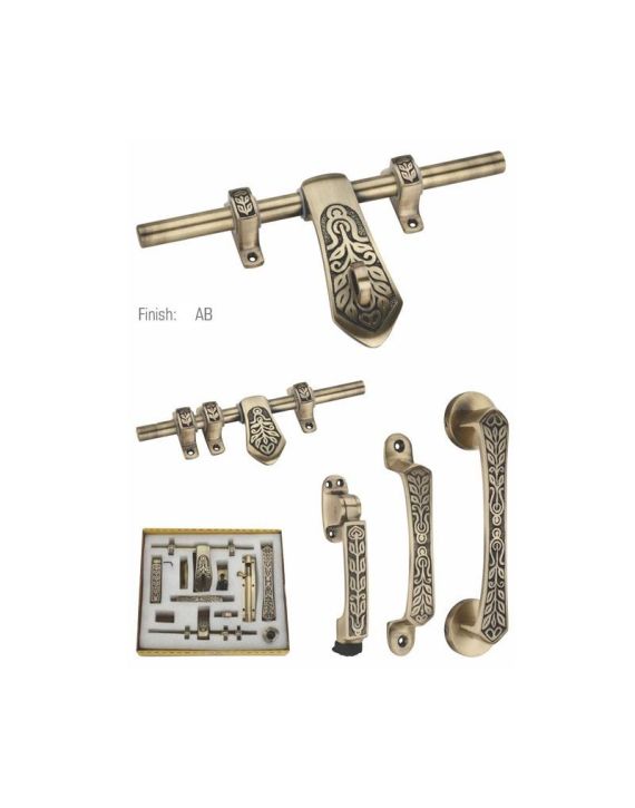 Chitra Carving Brass Extra Cram Door Fitting - BC-09-12-AB