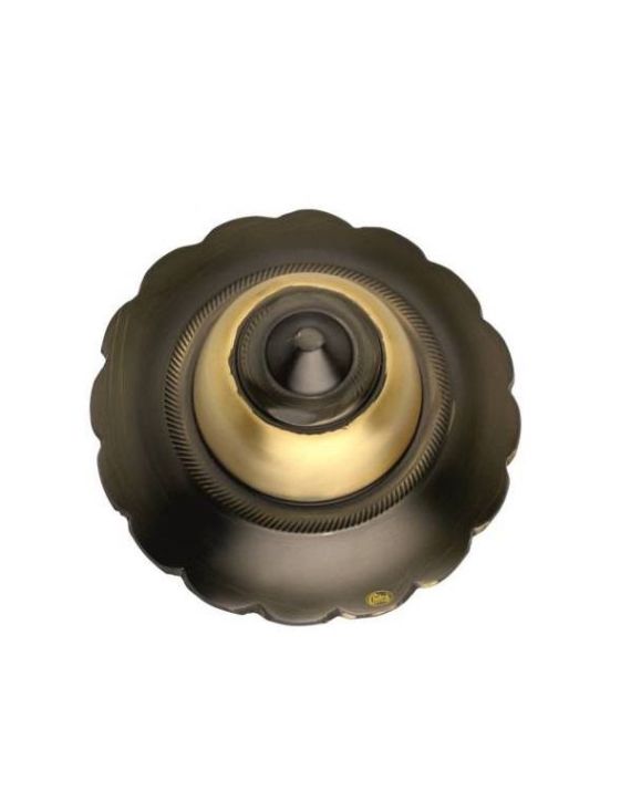 Chitra Flower Brass Door Domes - BD-01-75-MAB