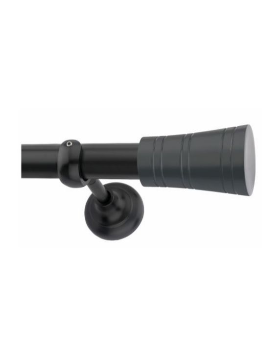 Chitra Nelsom Black Finish Aluminium Alloy Finial Curtain Holder Chitra-Nelsom-B
