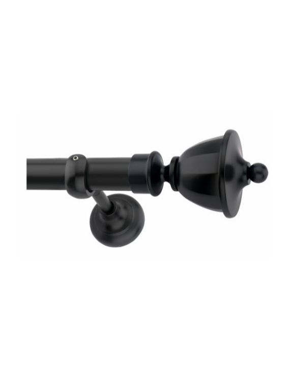 Chitra URN Black Finish Aluminium Alloy Finial Curtain Holder Chitra-URN-B