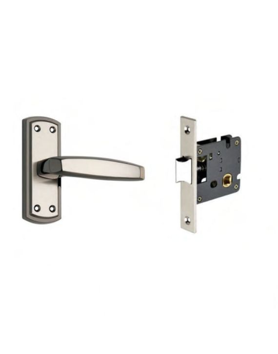 Chitra Zinc Mortice Baby Latch Lock Set - ZBL-01-BS