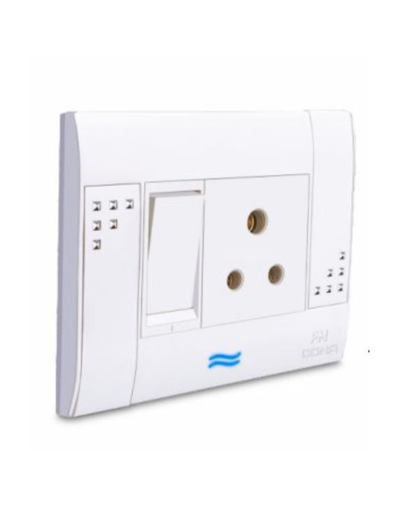 Cona Status Solo Snow White Cover Plate 8m Hz Module Cona-10308