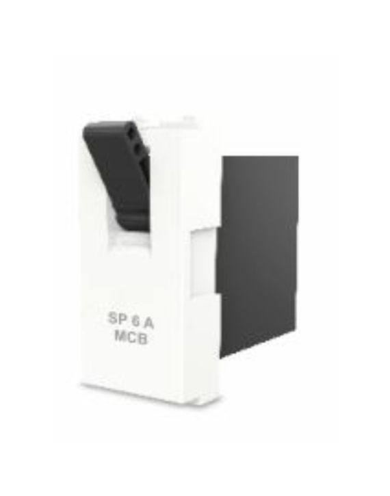 Cona Estella White 16A SP 3KA MCB Cona-18416