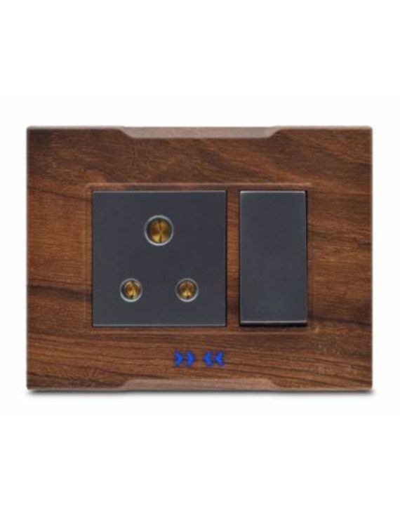 Cona Estella Desert Wood Cover Plate 3m Module Cona-18603-DW
