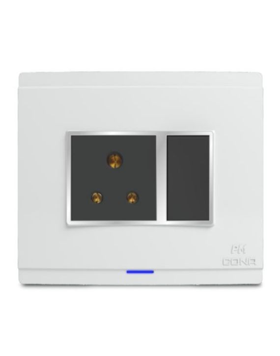 Cona Posh Series 4.5x12.5Inch White Cover with Base Plate 10m Module Cona-18910