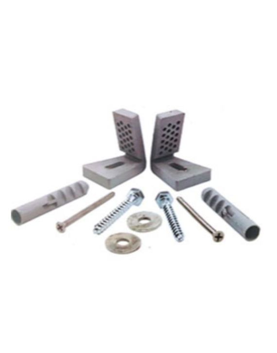 Capri L Type Floor Mounted WC Fixing Fit with Chrome Cap-MS-1750