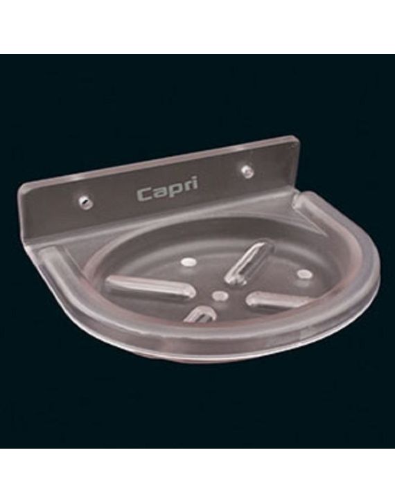 Capri ABS Frosted Oval Soap Dish-UB-5203