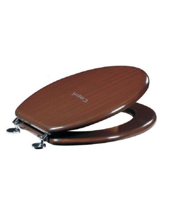 Capri EWC Wooden Toilet Seat Cover-WA-2001