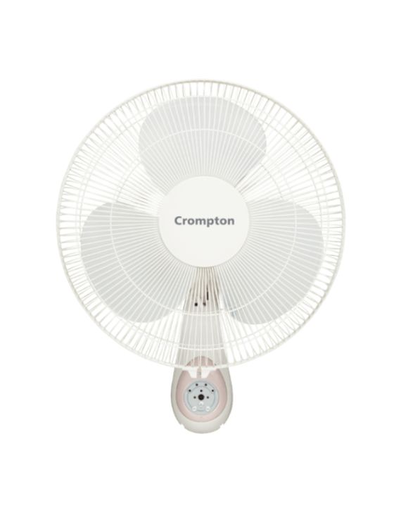 Crompton Greaves High Flo Cressida 400mm Wall Mounted Fan-50W-1300rpm-Grey-CR-C-WM-F-LI-GRY