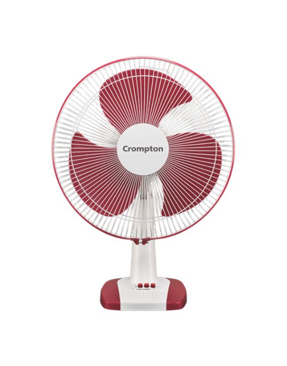 Crompton Greaves High Speed 400mm Table Fan-105W-2100rpm-Crimson Red-HS400CR