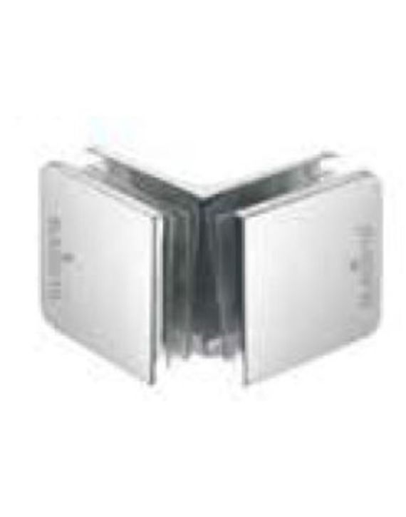 De Klazovyn Premium Stainless Steel 90 Degree Glass To Glass Connector-KGC-3