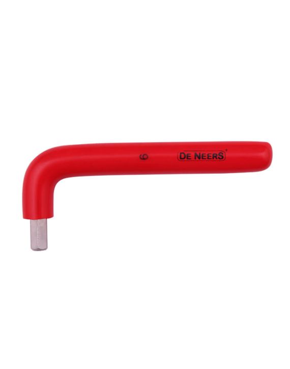 De Neers Allen Key (Hex) Dipped Insulated-4mm-Stainless Steel-Red