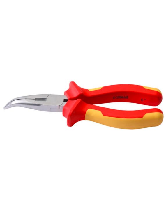 De Neers Bent Nose Plier Injection Insulated-200mm-8-Stainless Steel-Red, Yellow