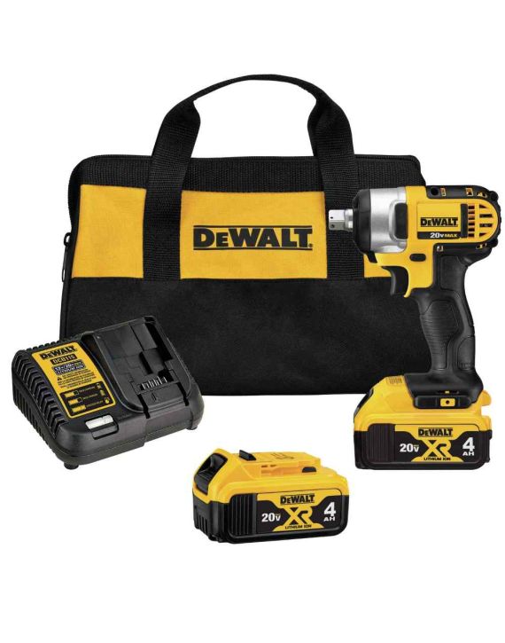 DEWALT Cordless 18V Li-Ion 1/2Inch Compact Impact Wrench-DCF880M2