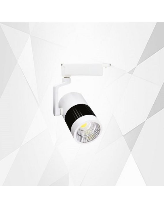 Diamond Natural White 10W Round White COB Trackway LED Track Light-CTL10W