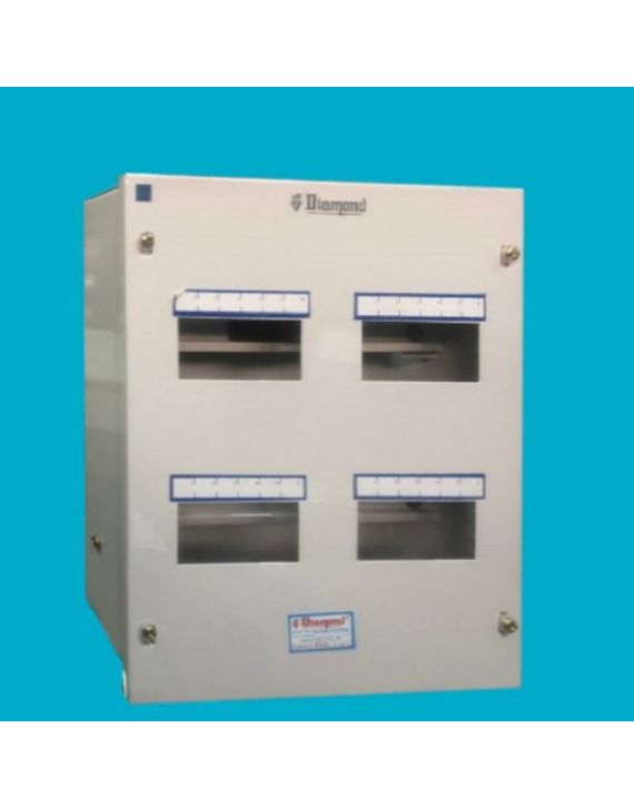 Diamond Prime TPN Single Door 12 Way Distribution Box-DB15