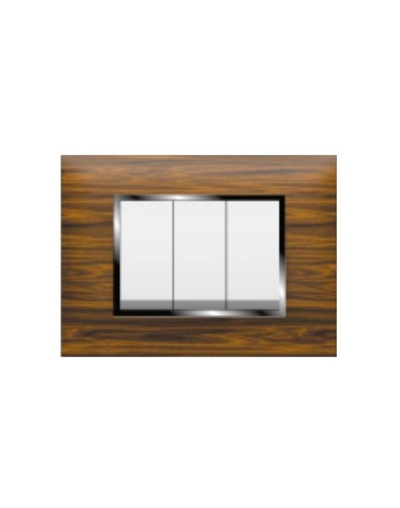 Diamond Fabia Golden Oak 8M Horizontal Textured Cover Plate With Base Plate-FBP06