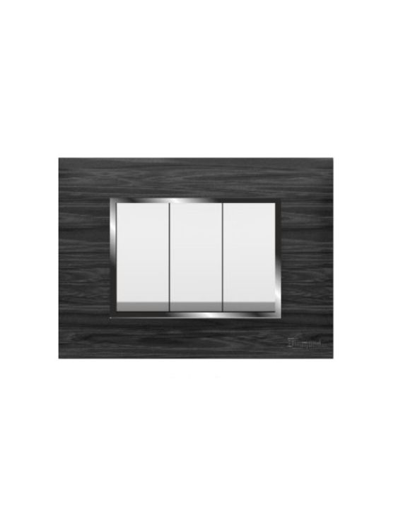 Diamond Fabia Antique Wood 12M Textured Cover Plate With Base Plate-FBP08