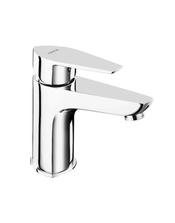 Cera Valentina Single Lever Basin Mixer with Braided Connection Pipe-F1013451