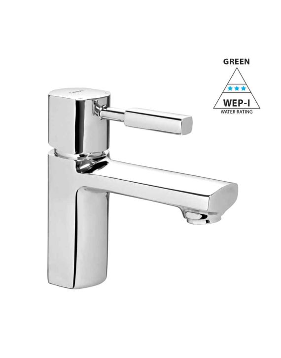 Cera Gayle Single Lever Basin Mixer With 450mm Braided Connection Pipe Without Pop-Up-Chrome-F1014451