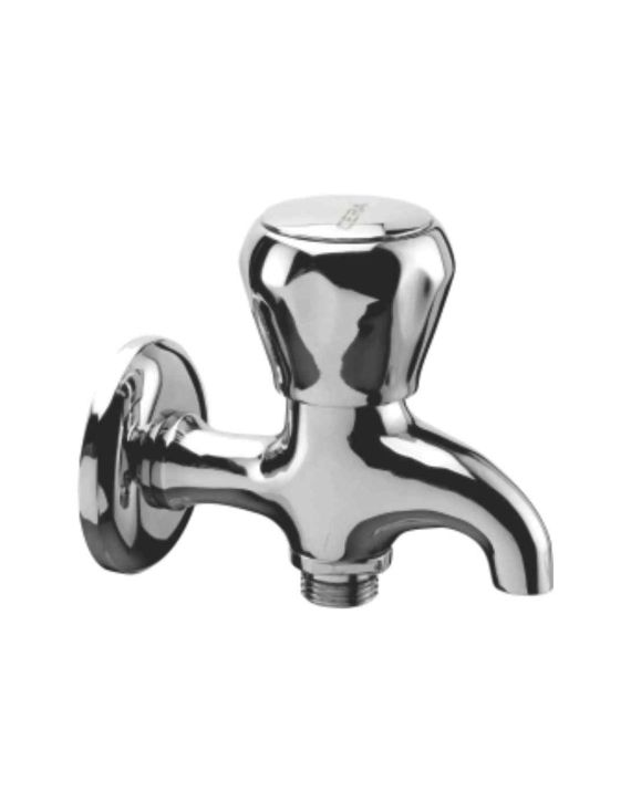 Cera Ocean Half Turn 2-Way Bib Cock with Single Knob and Wall Flange-F3001163