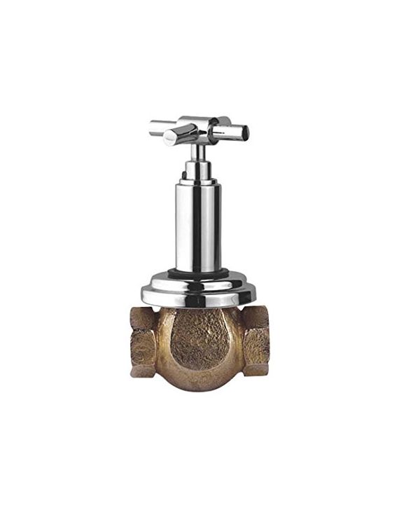 Hindware Addons Flush Cock 25mm With Axxis Handle Half Turn-F850018-Chrome