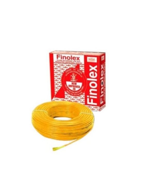 Finolex Yellow 2.50 sq mm Flame Retardant PVC Insulated Project Pack Home Cable-10315
