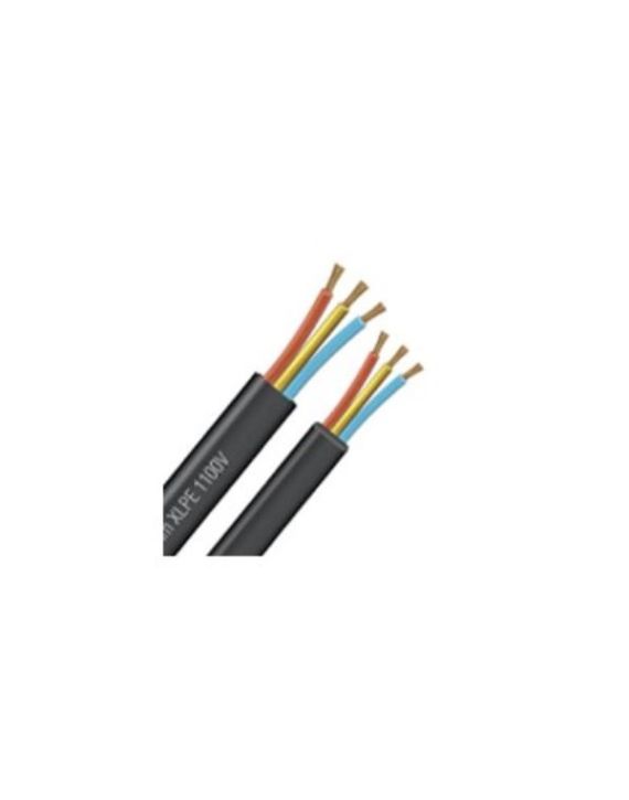 Finolex Black 35.00 sq mm 3 Core XLPE Insulated Submersible Flat Cable-13823119