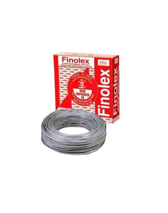 Finolex Grey 1.00 sq mm 100mtr FR PVC Insulated Single Core Unsheathed Flexible Cable 14003