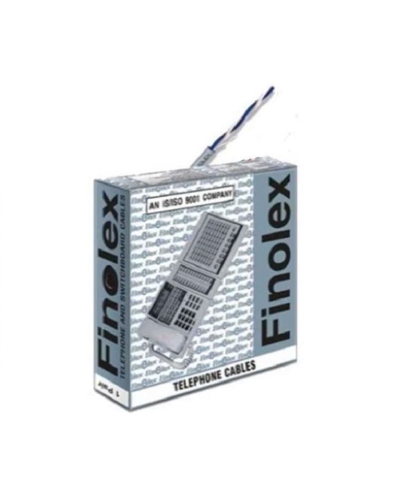 Finolex Grey 0.4mm 1 Pair PE Insulated Telephone Cable-31040013