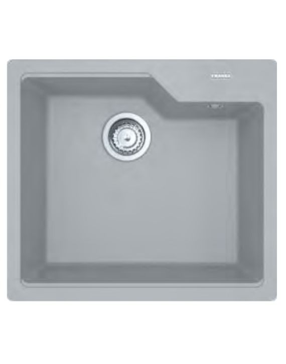 Franke Urban Range UBG 610-56 3 1/2Inch Granite Kitchen Sink-Stone Grey-Single Bowl-114.0651.607