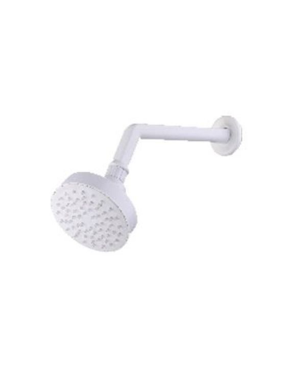Ganga Delta White Finish Over Head Shower Ganga-1002-W