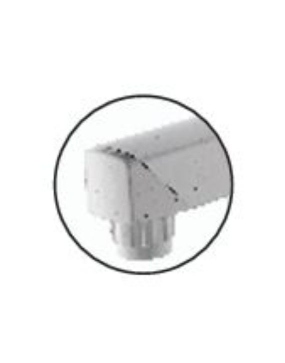 Ganga Gold Collection 20mm Marble White PTMT 2 Way 90 Dgree Bib Cock With Flange Ganga-1105-M-N