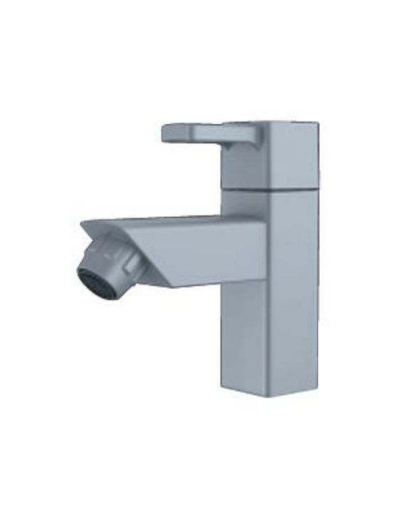 Ganga Edge Collection 20mm Grey PTMT Pillar Cock With Flange Ganga-502-G