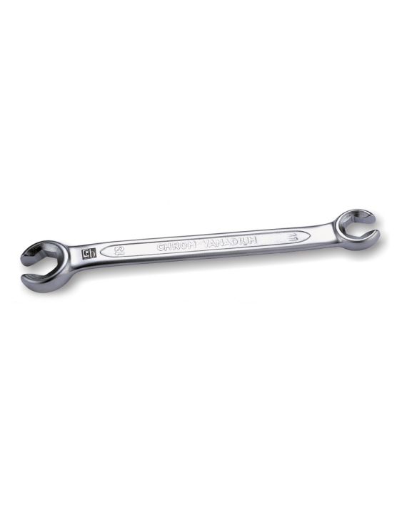 GB Tools 14x17mm Open Jaw Bi-Hex Spanner (Flare Nut) Satin Finish - GB-1143050A